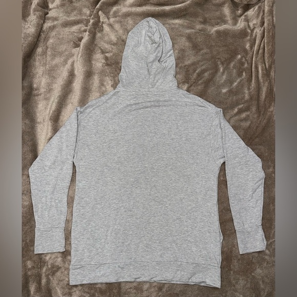 OFFLINE BY AERIE Oversized Fleece Hoodie in Light Gray Size Medium - Picture 4 of 4